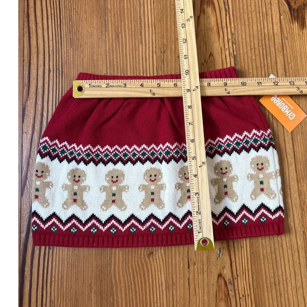 Gymboree Gingerbread Sweater Skirt Girls Red Holiday Fair Isle NWT SIZE 3T